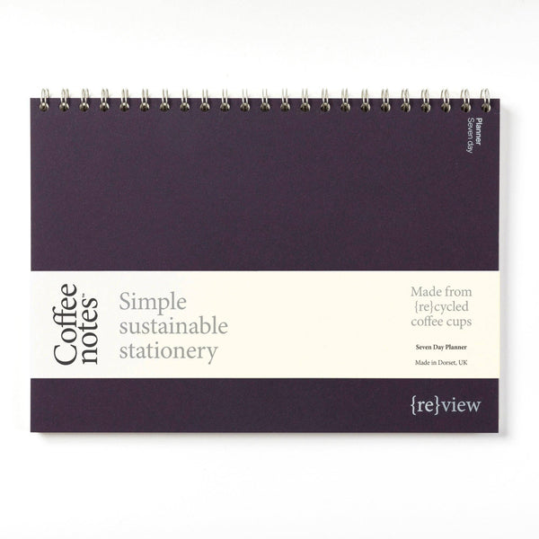Coffeenotes Aubergine Tweed Undated Weekly Planner