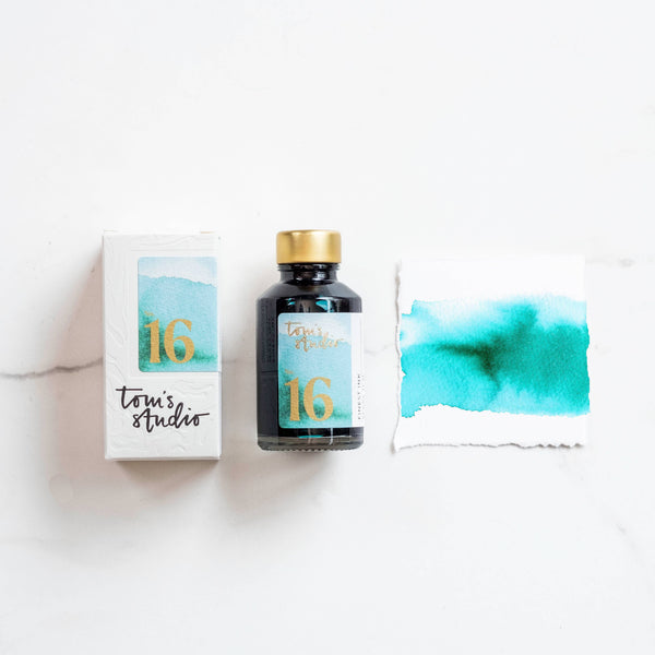 Tom's Studio Fountain Pen Ink in Sunny Teal