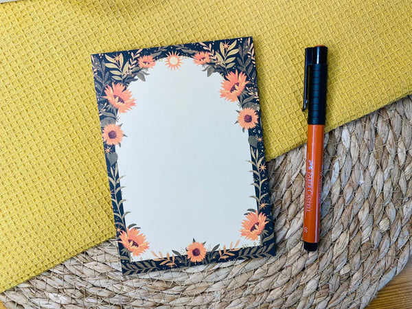 SplitMoon Studios Sun Flower A6 Notepad