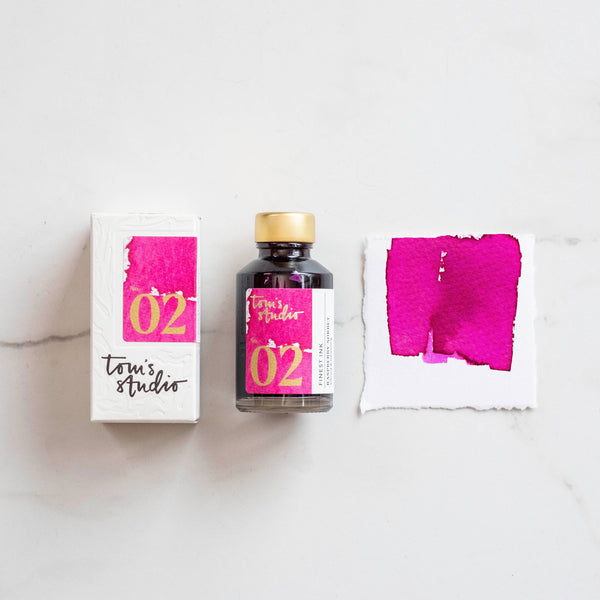 Tom's Studio Fountain Pen Ink in Raspberry Sorbet