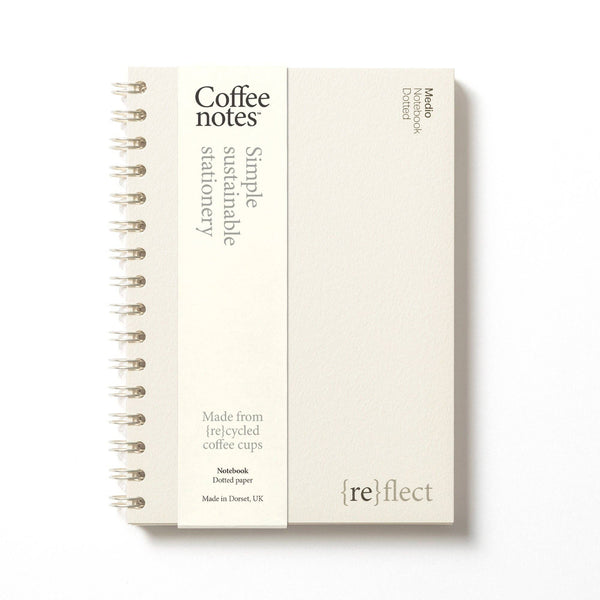 Coffeenotes Creme Wirebound Notebook - Dotted