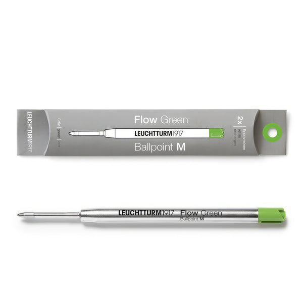 Leuchtturm1917 Drehgriffel No.1 Ballpoint Refills - Green, Medium (2-Pack)
