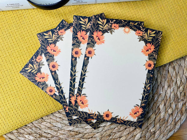 SplitMoon Studios Sun Flower A6 Notepad