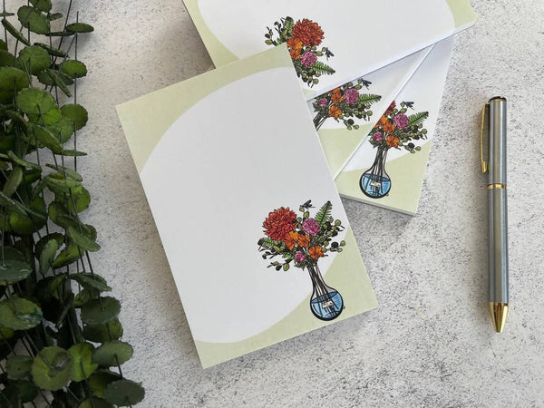 Everyday H2O Science in Bloom Notepad in Red