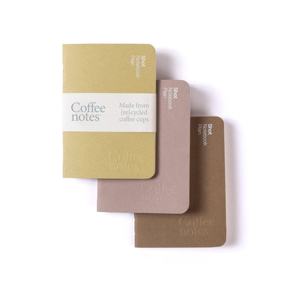 Coffeenotes A7 Shot Notebooks (3-Pack) - Nut