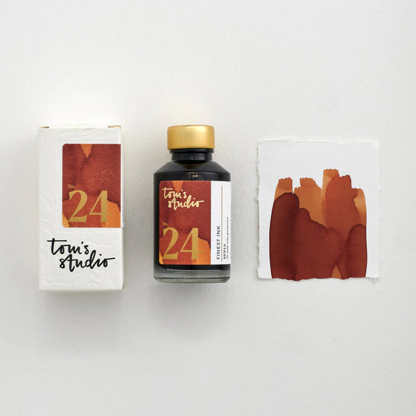Tom's Studio Fountain Pen Ink in Sepia