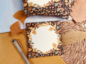 SplitMoon Studios Golden Leaf Ginkgo Memo Pad