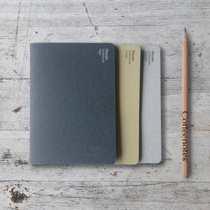Coffeenotes A5 Notebooks in Tailors - 3pk