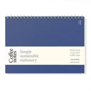 Coffeenotes A4 Undated Weekly Planner in Cobalt Blue