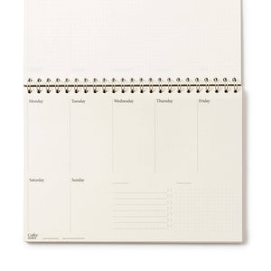 Coffeenotes A4 Undated Weekly Planner in Ale