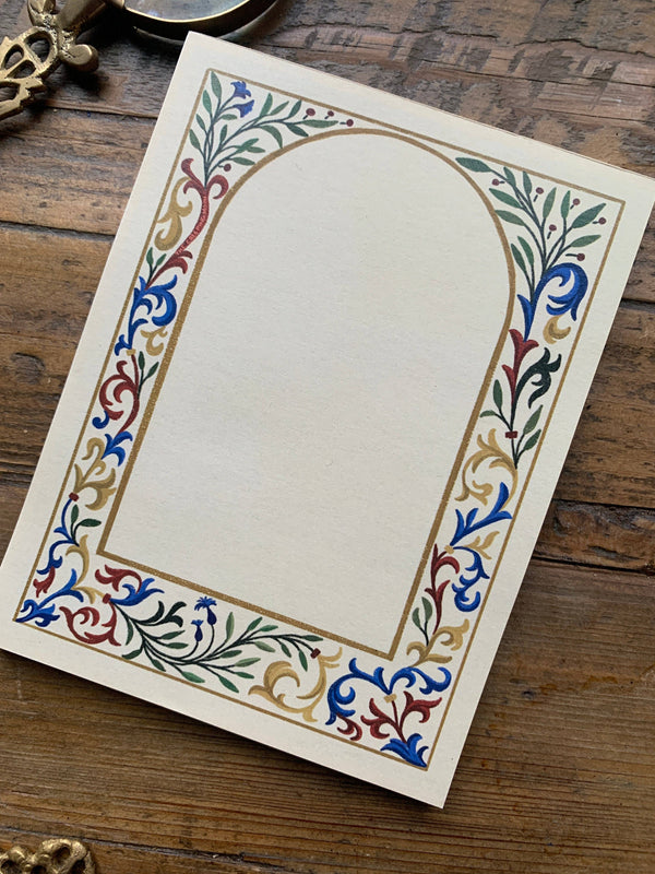 The Creeping Moon Medieval-Inspired Border Notepad