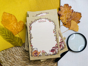 SplitMoon Studios Vintage Mushroom A6 Notepad