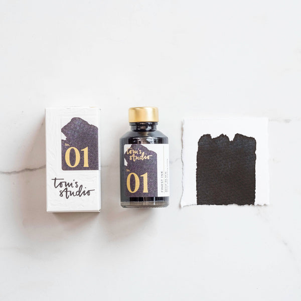 Tom's Studio Fountain Pen Ink in Deep Black