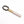 Scrivener's Tools Pen Carabiner in Gunmetal with Tom's Studio Field Mouse pen in Blush attached via brass loop lid