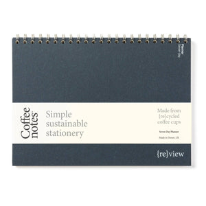 Coffeenotes Navy Wool Undated Weekly Planner