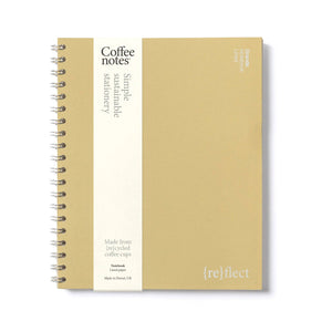 Coffeenotes A5 Wirebound Lined Notebook in Olive