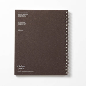 Coffeenotes A5 Wirebound Dotted Notebook in Bock