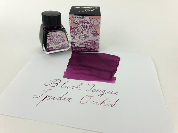 Van Dieman's Ink Black-Tongue Spider Orchid Fountain Pen Ink