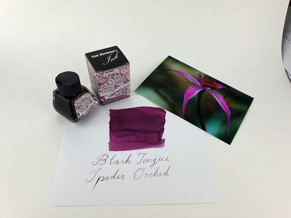 Van Dieman's Ink Black-Tongue Spider Orchid Fountain Pen Ink