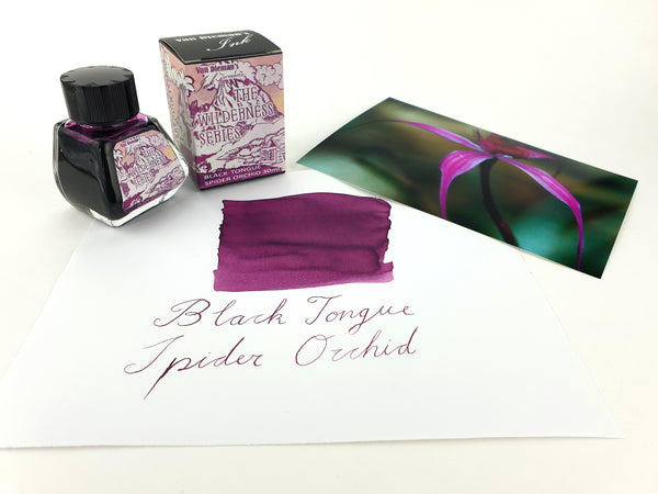 Van Dieman's Ink Black-Tongue Spider Orchid Fountain Pen Ink