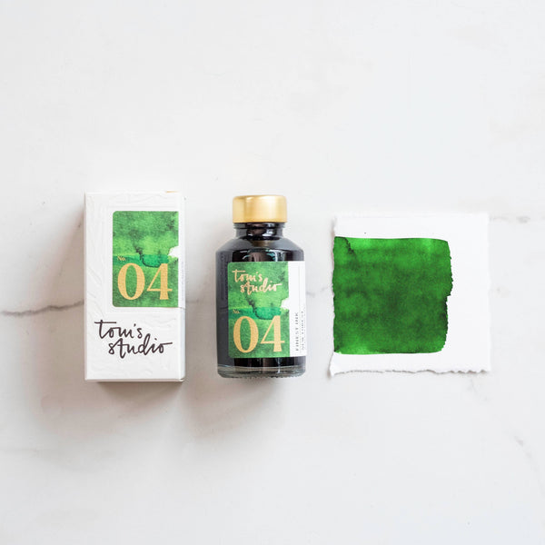 Tom's Studio Fountain Pen Ink in New Forest Green