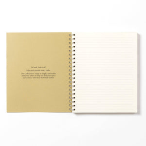 Coffeenotes A5 Wirebound Lined Notebook in Olive