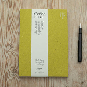 Coffeenotes A5 Layflat Notebook in Grass