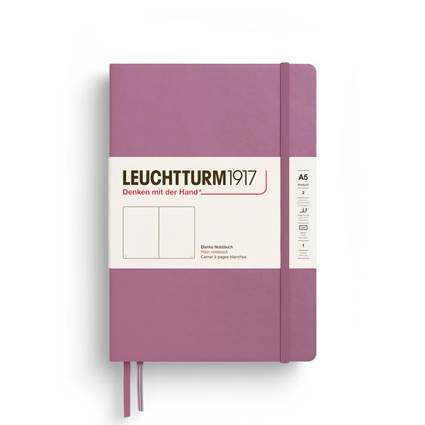 Leuchtturm1917 A5 Hardcover Notebook in Dusty Rose - 251 Pages