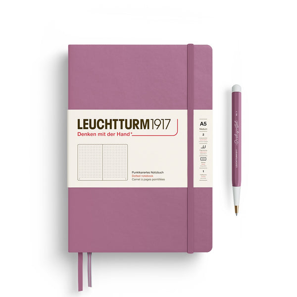 Leuchtturm1917 A5 Hardcover Notebook in Dusty Rose - 251 Pages