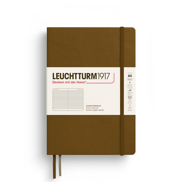 Leuchtturm1917 A5 Hardcover Notebook in Spice Brown - 251 Pages