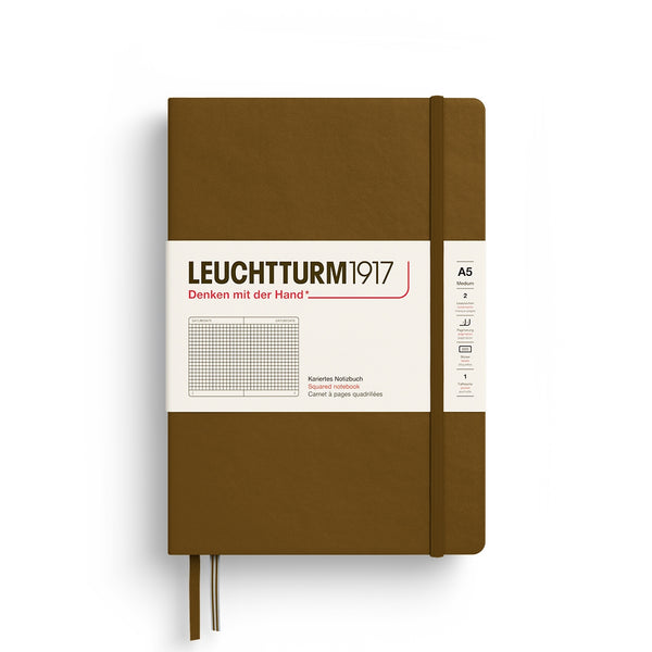 Leuchtturm1917 A5 Hardcover Notebook in Spice Brown - 251 Pages