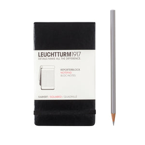 Leuchtturm1917 A6 Reporter Notebook in Black