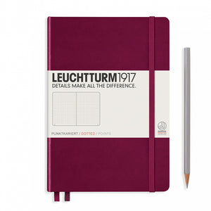 Leuchtturm1917 A5 Hardcover Notebook in Port Red