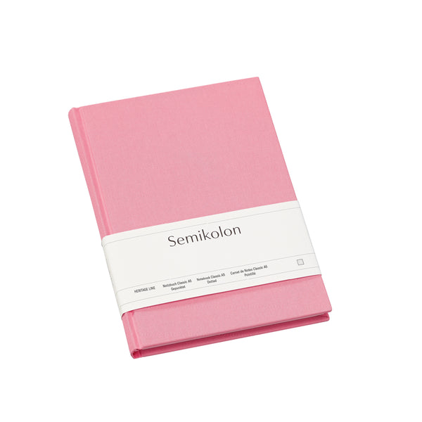 Semikolon A5 Hardcover Notebook in Flamingo - 176 Pages