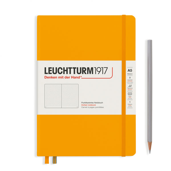 Leuchtturm1917 Rising Colours Notebook - Medium (A5), Hardcover, 251pp, Rising Sun