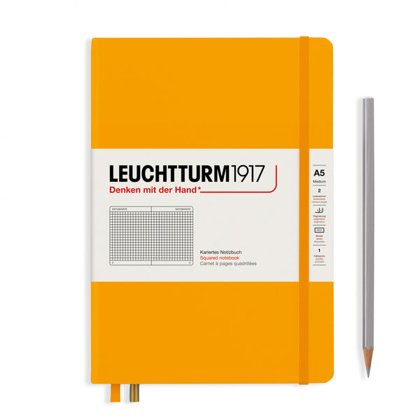 Leuchtturm1917 Rising Colours Notebook - Medium (A5), Hardcover, 251pp, Rising Sun