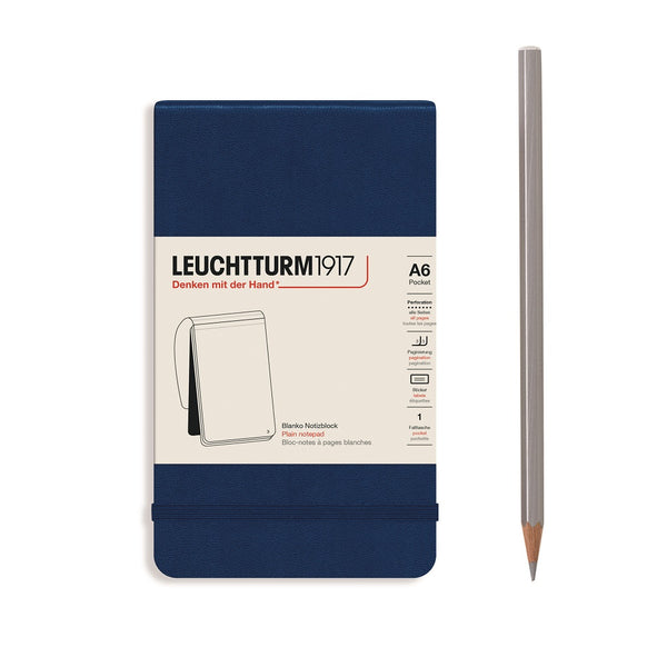 Leuchtturm1917 Reporter Notebook - Pocket (A6), Hardcover, 188pp, Navy