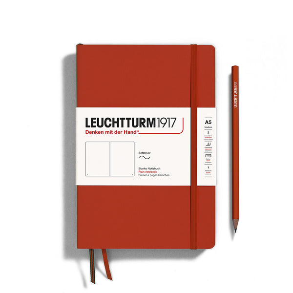 Leuchtturm1917 A5 Softcover Notebook in Fox Red - 123 Pages