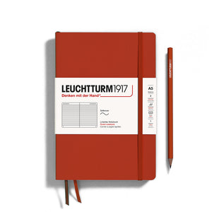 Leuchtturm1917 A5 Softcover Notebook in Fox Red