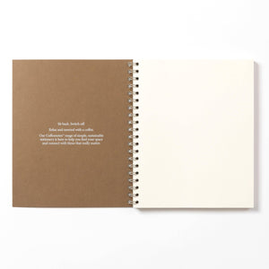 Coffeenotes Hazelnut Wirebound Notebook - Plain