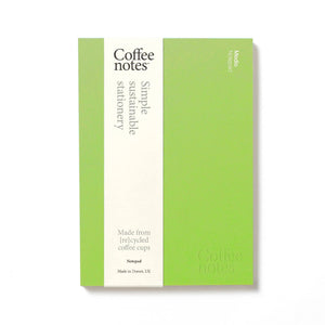 Coffeenotes A5 Organiser Pad in Lime Green