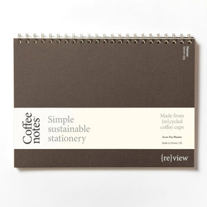 Coffeenotes Espresso Undated Weekly Planner