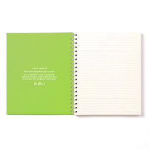 Coffeenotes A5 Wirebound Plain Notebook in Lime Green