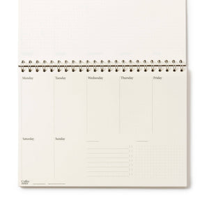 Coffeenotes Deep Blue Undated Weekly Planner