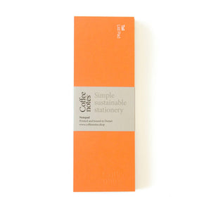 Coffeenotes Orange List Pad