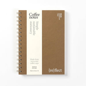 Coffeenotes Hazelnut Wirebound Notebook - Plain