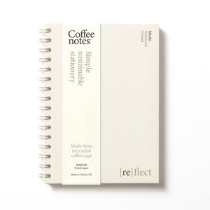Coffeenotes Crème Wirebound Notebook - Dotted