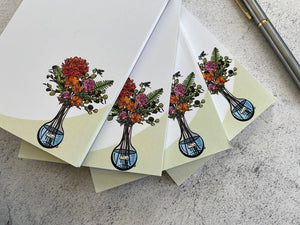 Everyday H2O Science in Bloom Notepad in Red