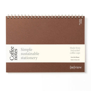 Coffeenotes A4 Undated Weekly Planner in Ale