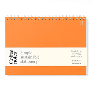 Coffeenotes A4 Undated Weekly Planner in Orange